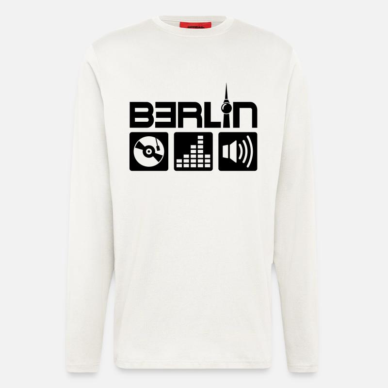 Berlin Music - Longsleeve - made by SPREAD  - OFF WHITE