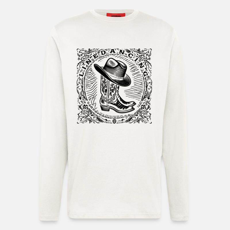 Linedancing - Langarmshirt - made by SPREAD  - OFF WHITE