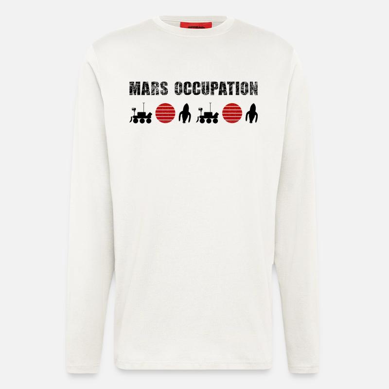 Double Mars Red Sun Constellation - Longsleeve - made by SPREAD  - OFF WHITE