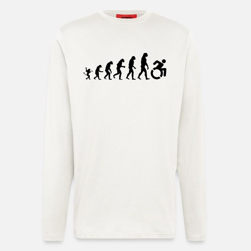 Wheelchair evolution * - Longsleeve - made by SPREAD  - OFF WHITE