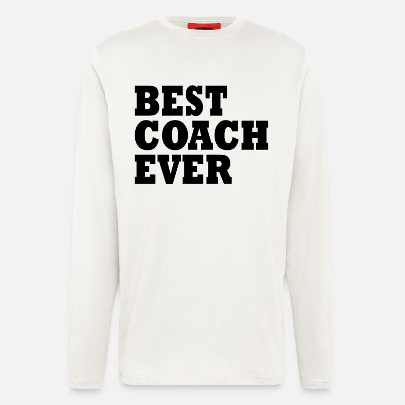 Best coach ever - Langarmshirt - made by SPREAD  - OFF WHITE