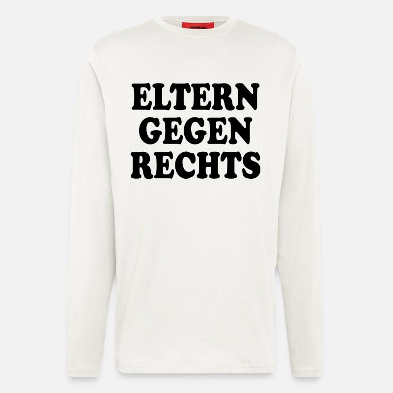 Eltern gegen rechts - Langarmshirt - made by SPREAD  - OFF WHITE
