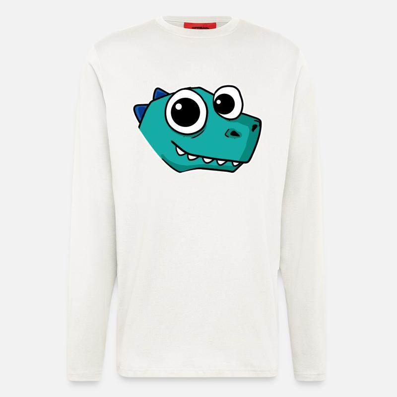 Dino Dinosaur Head - Longsleeve - made by SPREAD  - OFF WHITE