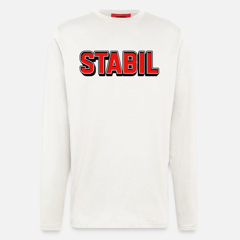 Stable bright red block lettering - Longsleeve - made by SPREAD  - OFF WHITE