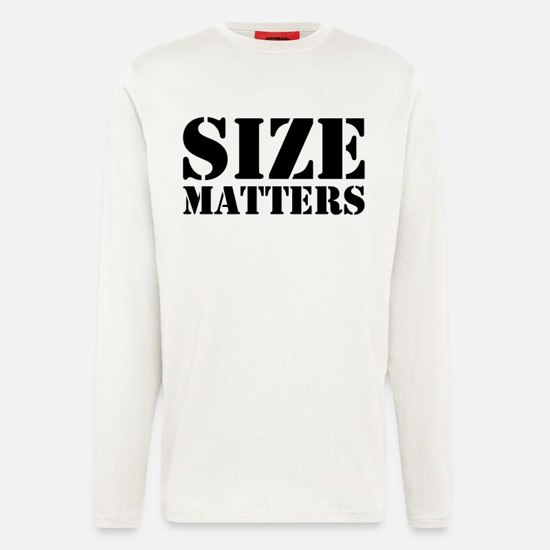Size matters - Longsleeve - made by SPREAD  - OFF WHITE