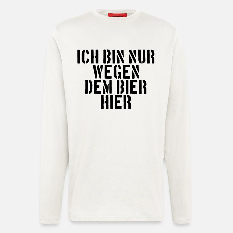 Bier - Langarmshirt - made by SPREAD  - OFF WHITE