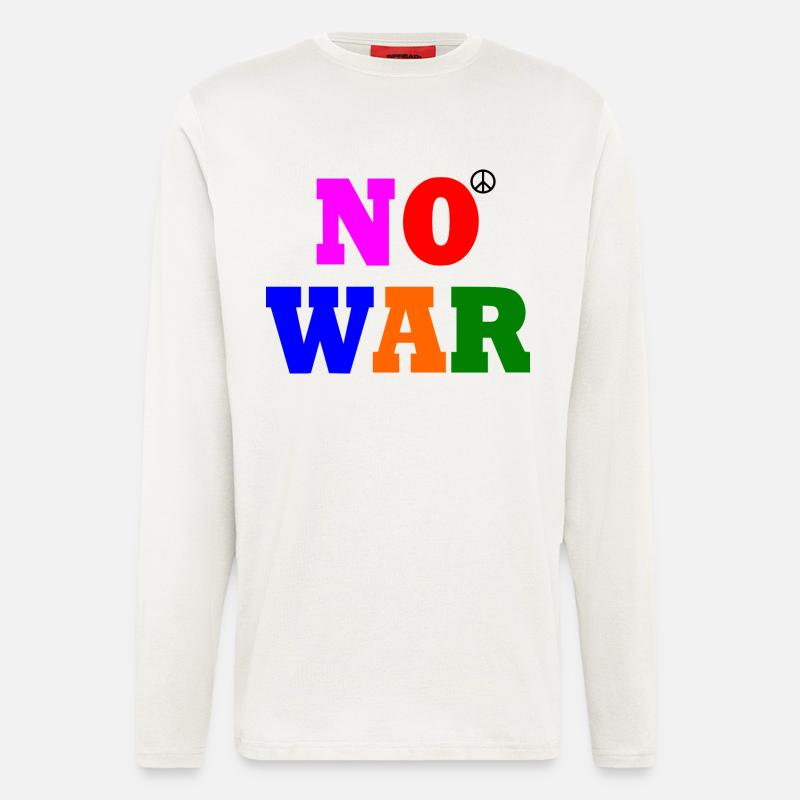 No war - Langarmshirt - made by SPREAD  - OFF WHITE