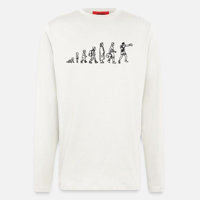 Boxing Evolution - Longsleeve - made by SPREAD  - OFF WHITE