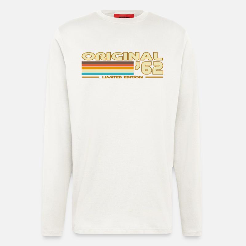 Retro 62 Regenbogen - Langarmshirt - made by SPREAD  - OFF WHITE