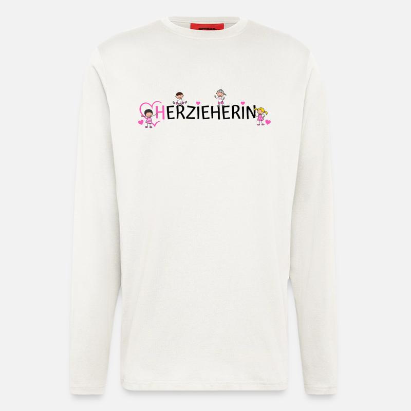Educator Heart Educator - Longsleeve - made by SPREAD  - OFF WHITE