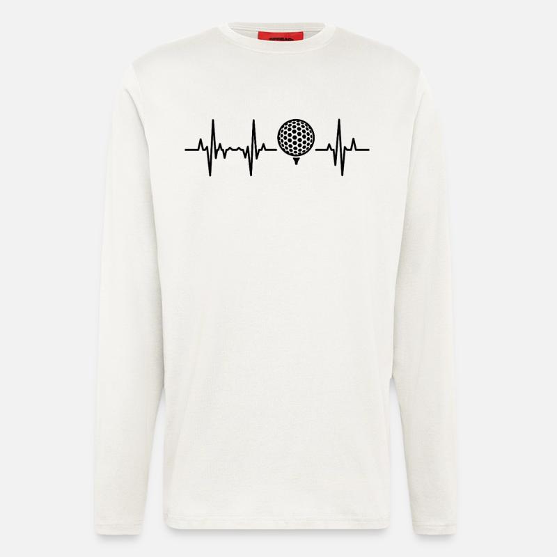 Golf cardiogram - Longsleeve - made by SPREAD  - OFF WHITE