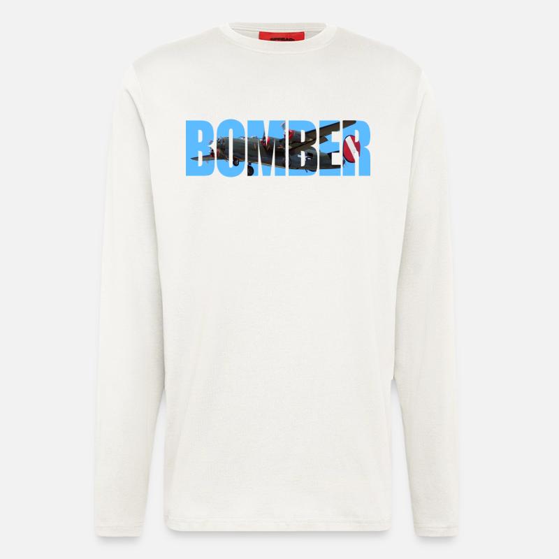 Bomber B-24 Liberator - Langarmshirt - made by SPREAD  - OFF WHITE
