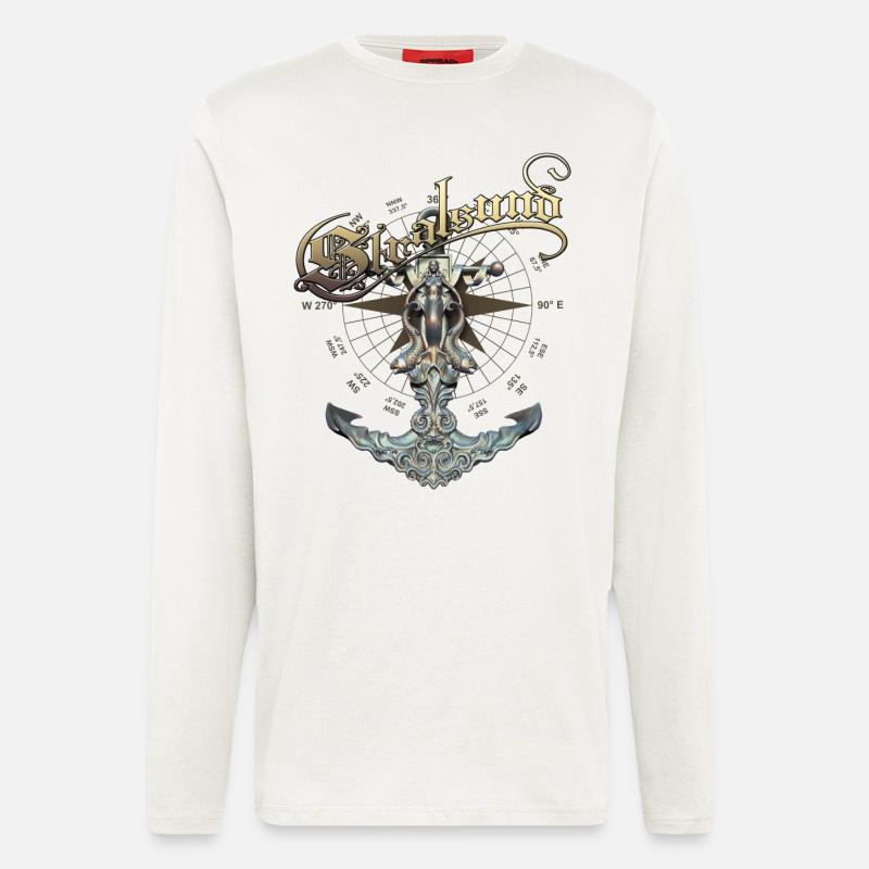 Stralsund Anker - Langarmshirt - made by SPREAD  - OFF WHITE