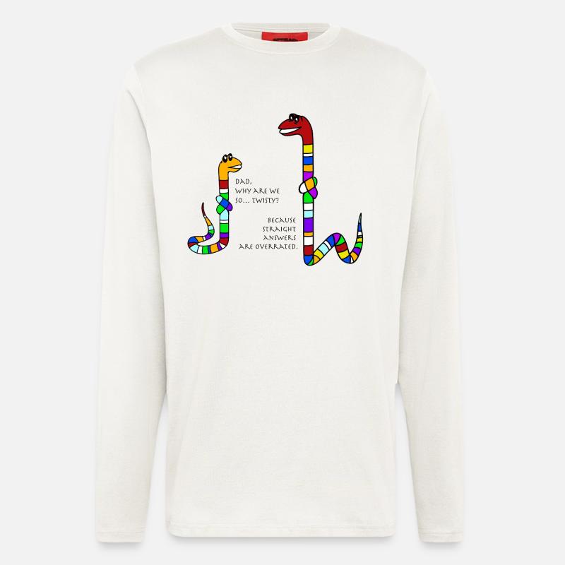 Twisty snakes - Langarmshirt - made by SPREAD - OFF WHITE