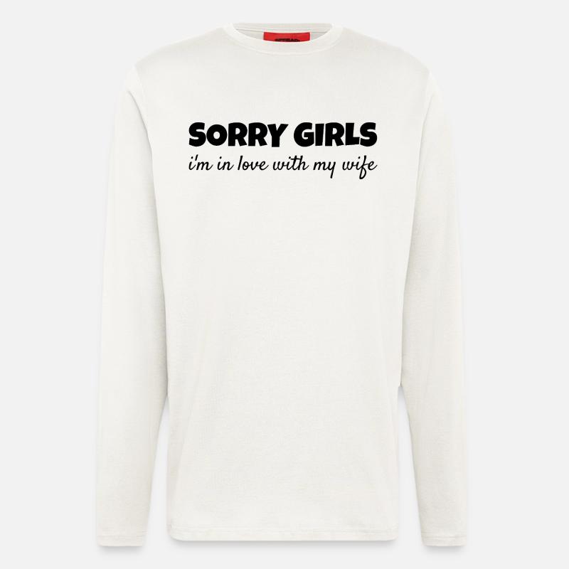 Vergeben Ehemann Stolz Liebesbeweis Romantisch - Langarmshirt - made by SPREAD  - OFF WHITE