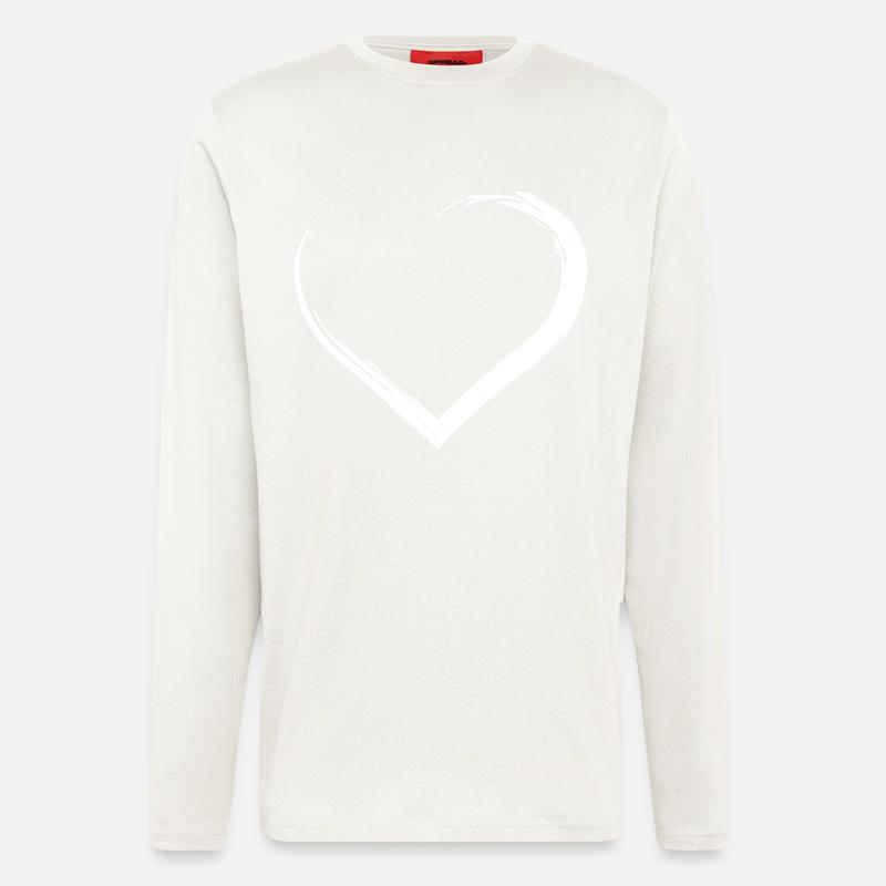 Heart - symbol - emblem - Longsleeve - made by SPREAD  - OFF WHITE
