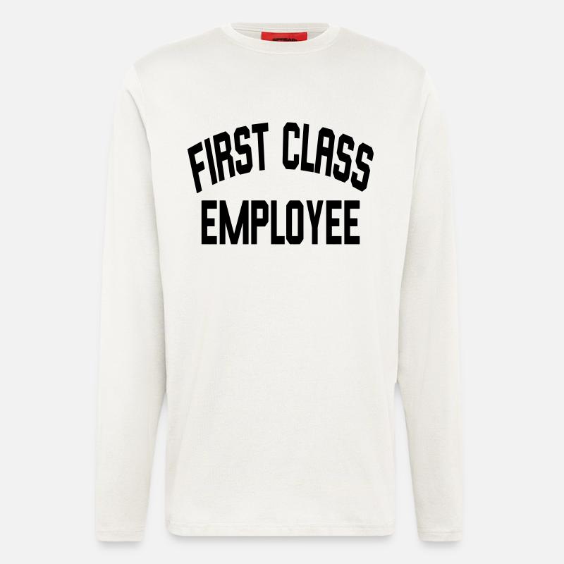 First Class Employee - Langarmshirt - made by SPREAD - OFF WHITE