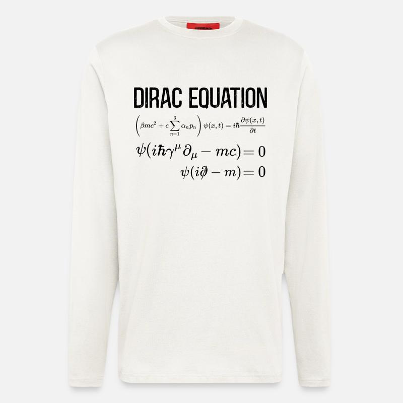 Dirac Equation Mathematical-relativistic - Longsleeve - made by SPREAD  - OFF WHITE