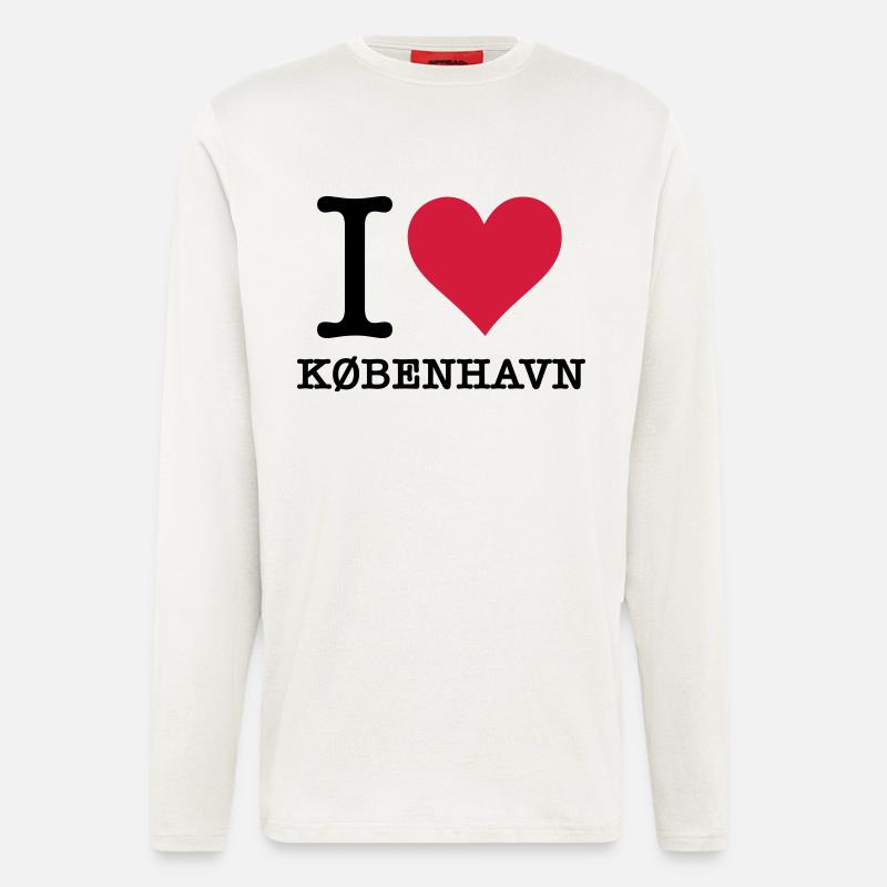 Ich liebe Kopenhagen - Langarmshirt - made by SPREAD  - OFF WHITE