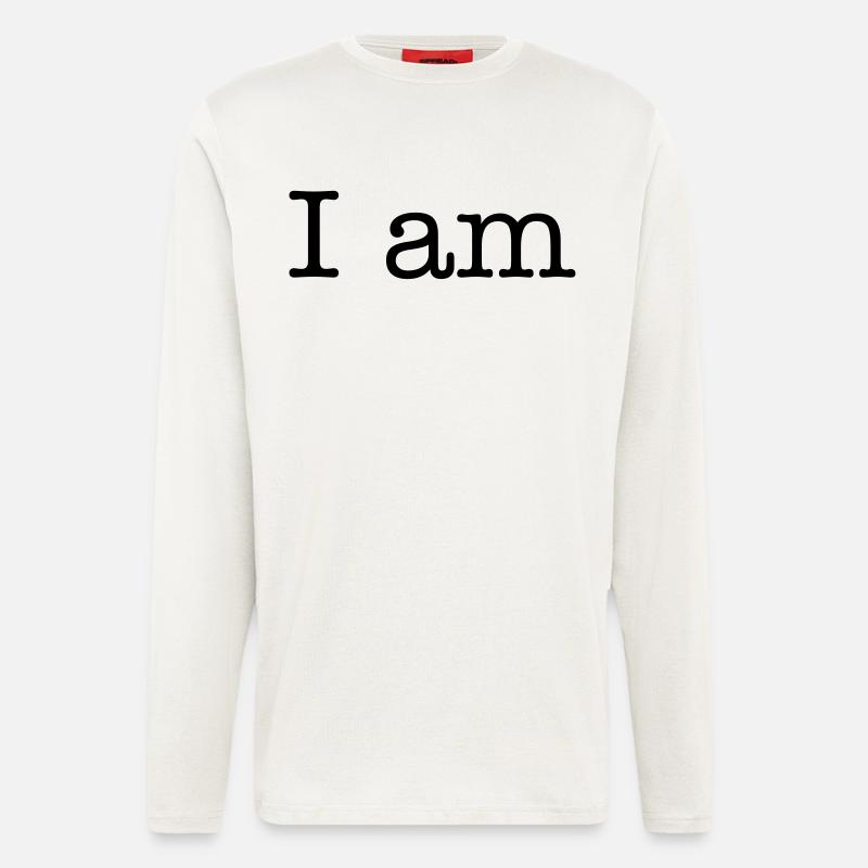 I am - Manches longues bio décontracté fabriqué en UE - OFF WHITE