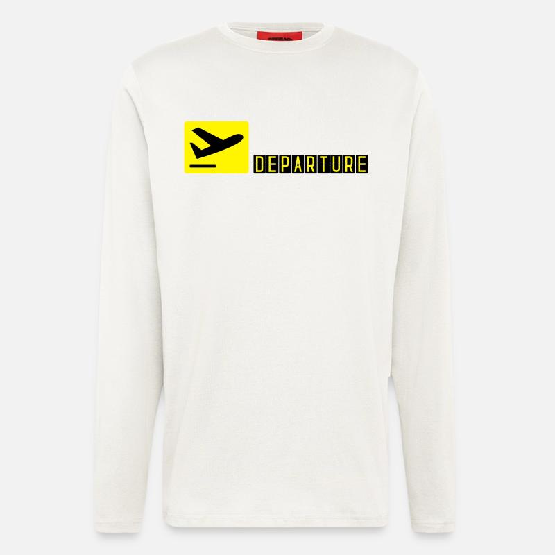 Airplane taking off - Longsleeve - made by SPREAD - OFF WHITE