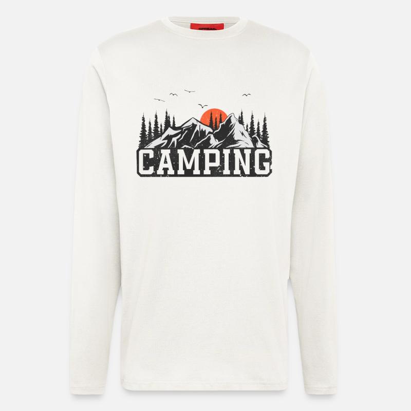 Camping Campen Camper - Longsleeve - made by SPREAD - OFF WHITE