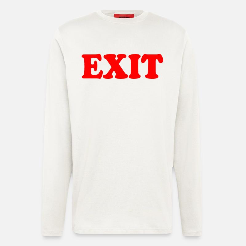 Exit - Langarmshirt - made by SPREAD  - OFF WHITE