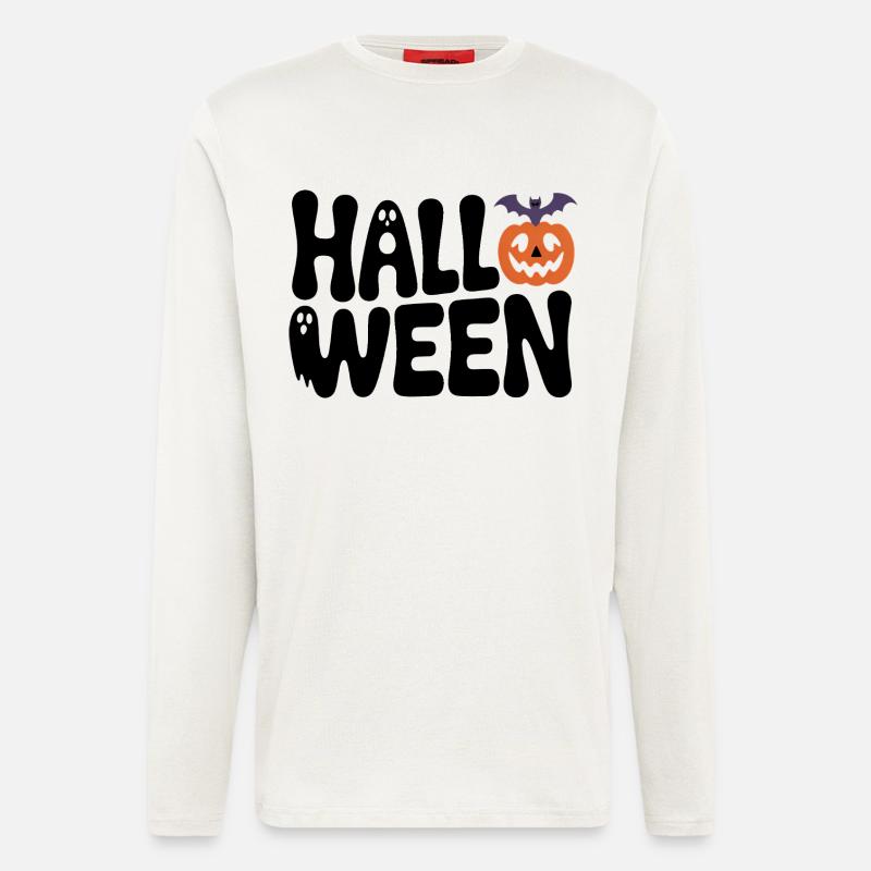 Halloween - Cool Spooky Logo - Longsleeve - made by SPREAD  - OFF WHITE