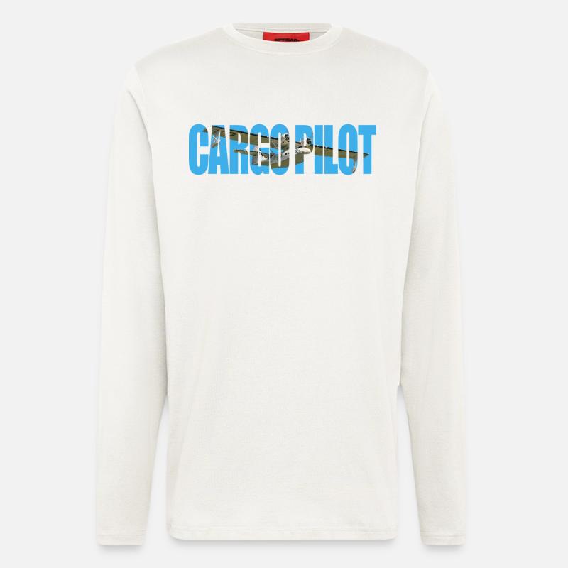 Cargo pilot PBY Catalina - Longsleeve - made by SPREAD  - OFF WHITE