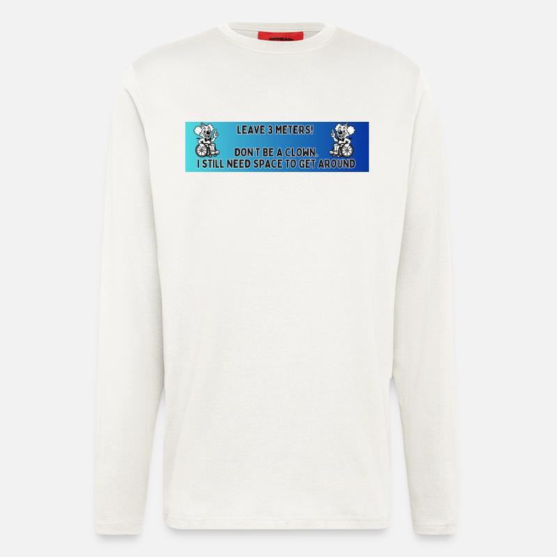 Autoaufkleber eines Rollstuhlclowns # - Langarmshirt - made by SPREAD  - OFF WHITE
