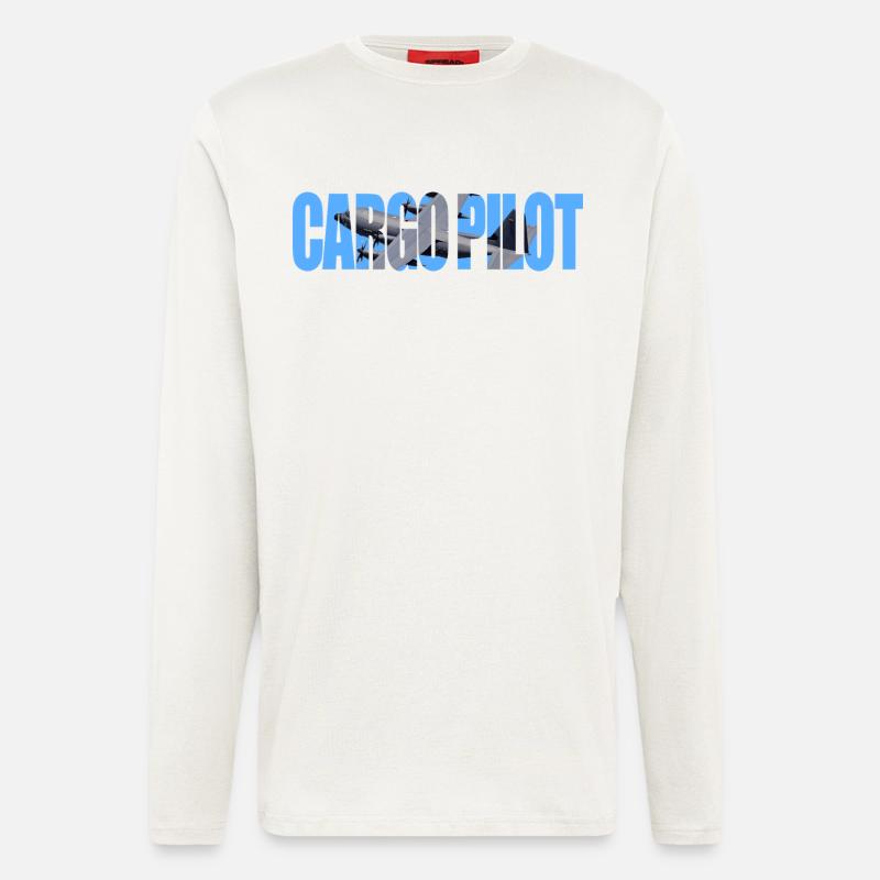 Cargo Pilot C-130 - Langarmshirt - made by SPREAD - OFF WHITE