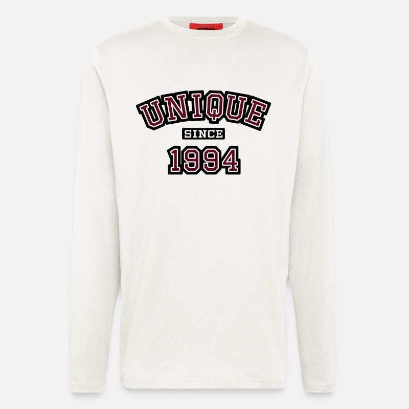 uni_1994 - Manches longues bio décontracté fabriqué en UE - OFF WHITE