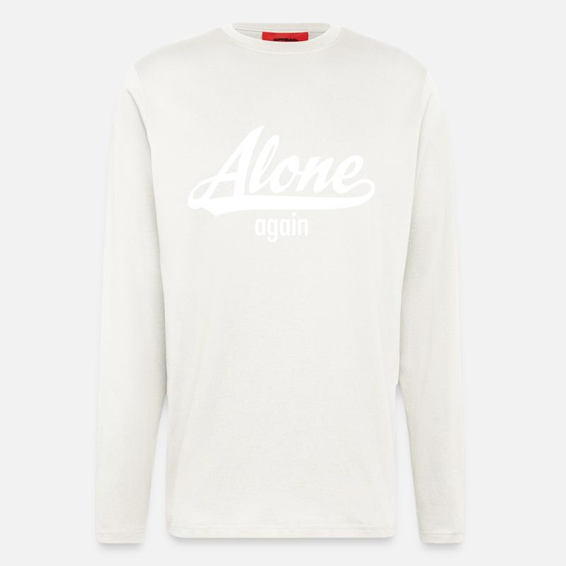 Alone Again - Single Statement - Longsleeve - made by SPREAD  - OFF WHITE