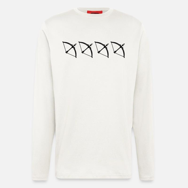 Pfeil und Bogen - Langarmshirt - made by SPREAD  - OFF WHITE