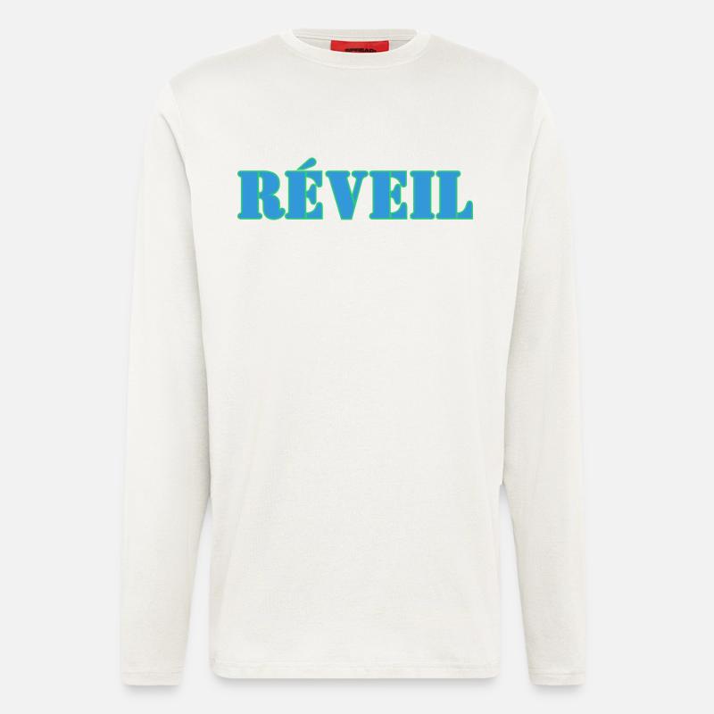 alarm clock - Longsleeve - made by SPREAD  - OFF WHITE