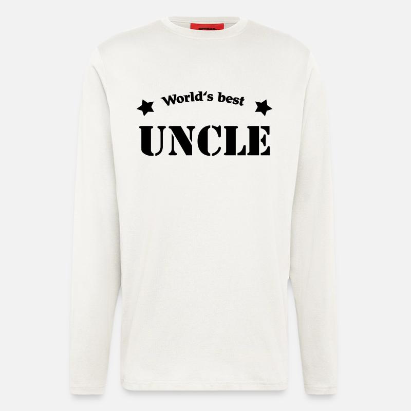 World's best uncle - Longsleeve - made by SPREAD  - OFF WHITE