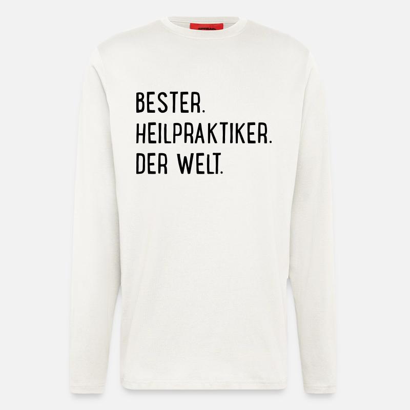 Bester Heilpraktiker - Langarmshirt - made by SPREAD  - OFF WHITE