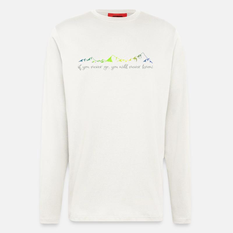 never go, never know - Longsleeve - made by SPREAD  - OFF WHITE