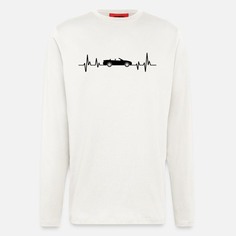 Cabrio Auto Cabrio Auto - Langarmshirt - made by SPREAD  - OFF WHITE