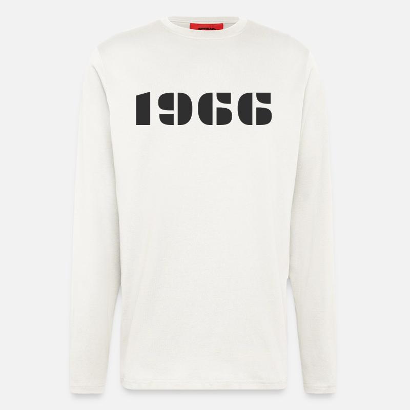 1966 - Manches longues bio décontracté fabriqué en UE - OFF WHITE