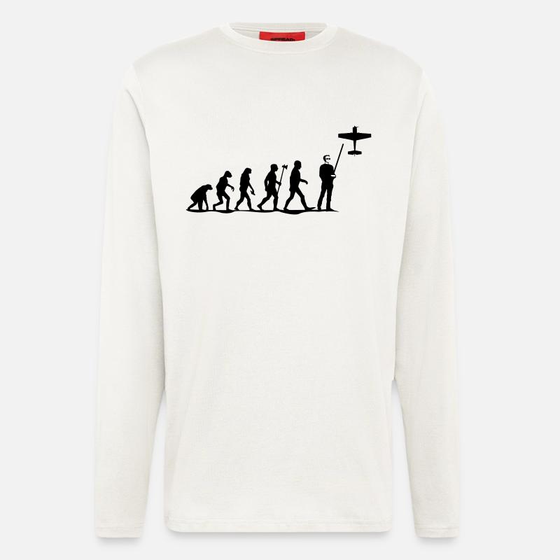 evolution rc pilot - Longsleeve - made by SPREAD  - OFF WHITE
