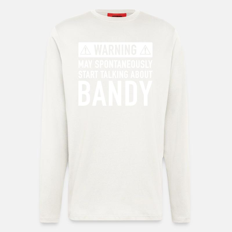 Funny Bandy Gift Idea - Longsleeve - made by SPREAD - OFF WHITE
