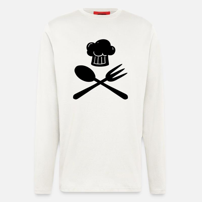 Fork and spoon - Longsleeve - made by SPREAD  - OFF WHITE