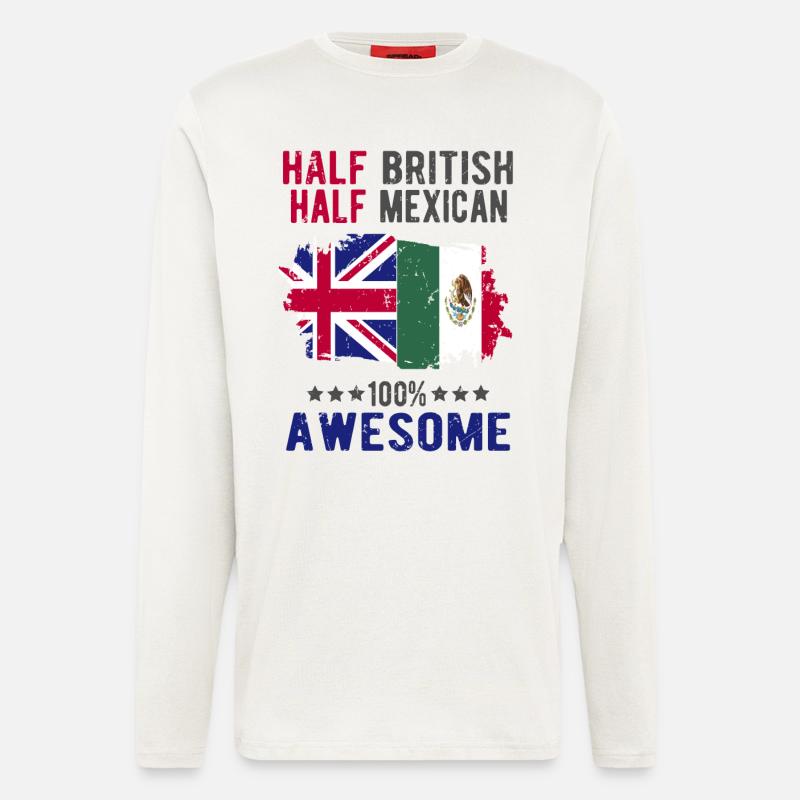 Half British Half Mexican - Longsleeve - made by SPREAD - OFF WHITE