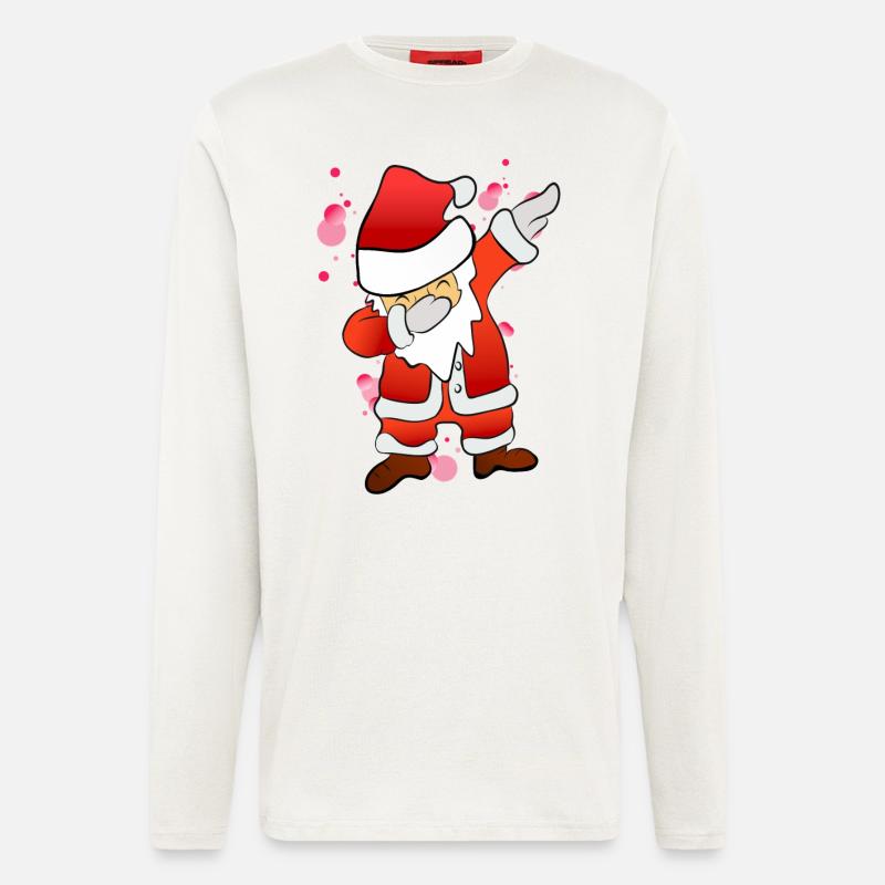 Dabbing Nikolaus - Langarmshirt - made by SPREAD  - OFF WHITE