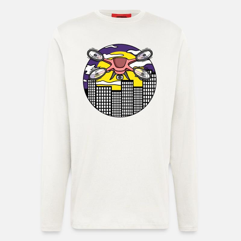 Drone Drone Drones - Longsleeve - made by SPREAD  - OFF WHITE