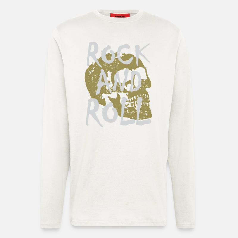 Rock And Roll - Langarmshirt - made by SPREAD  - OFF WHITE