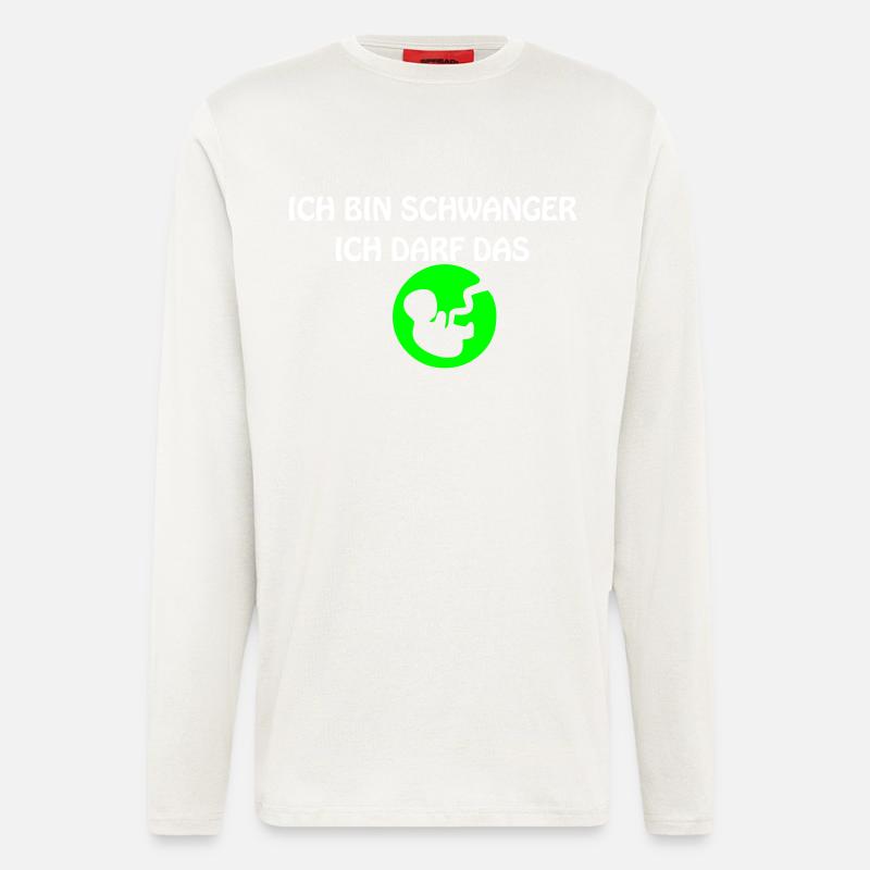 ICH BIN SCHWANGER - Langarmshirt - made by SPREAD  - OFF WHITE