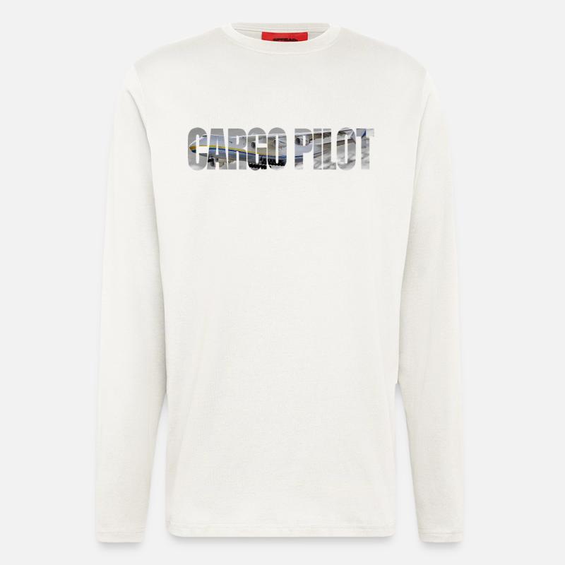 Cargo pilot An-225 - Langarmshirt - made by SPREAD  - OFF WHITE
