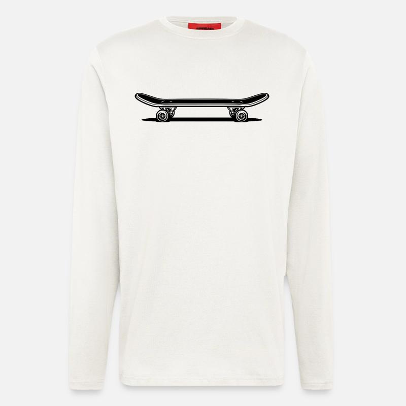 Skateboard | Skater | Skateboarder Geschenk - Langarmshirt - made by SPREAD  - OFF WHITE